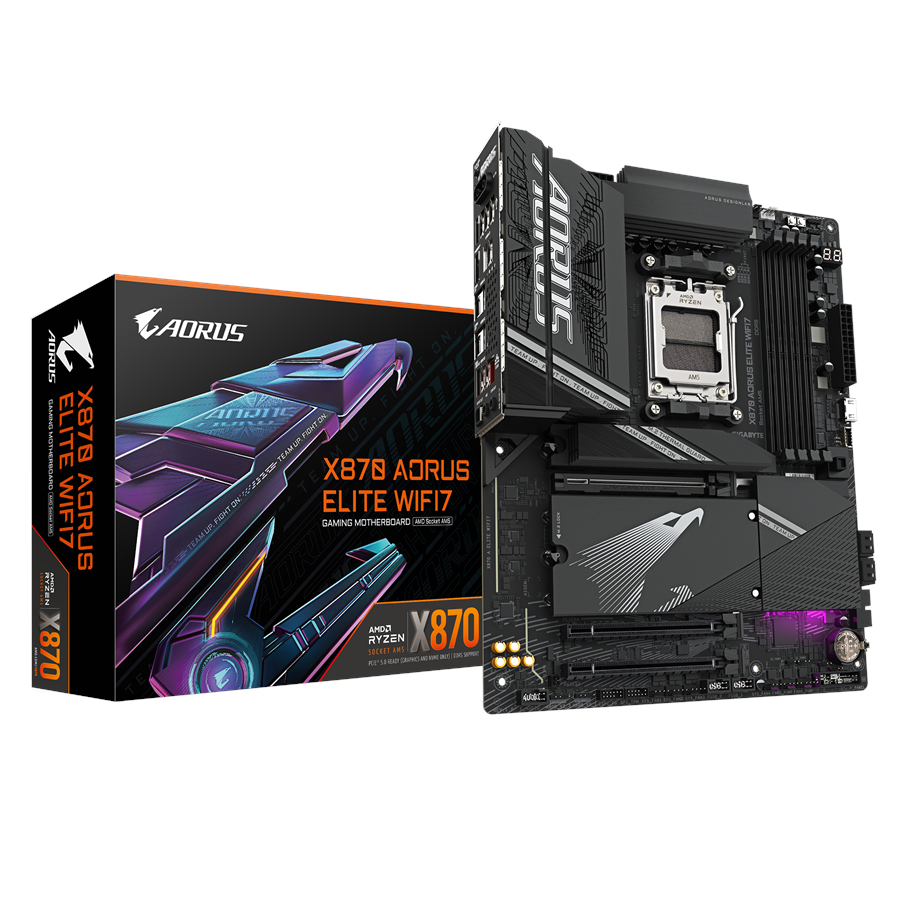 GIGABYTE X870 AORUS Elite WiFi7 - bedste X870 bundkort 2025