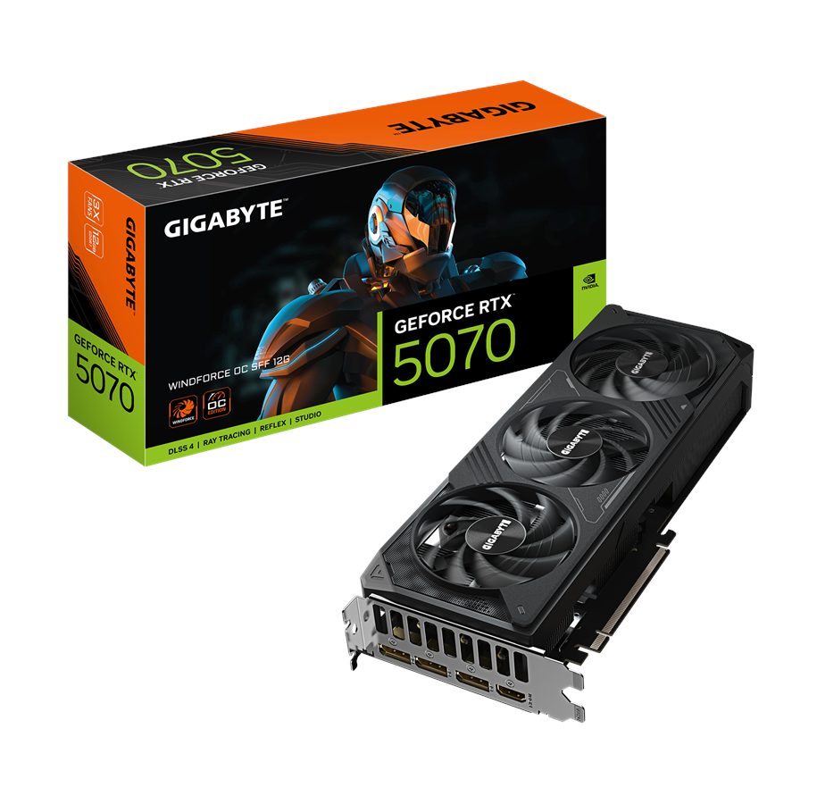 GIGABYTE GeForce RTX 5070 WindForce 3 OC - 12 GB GDDR7