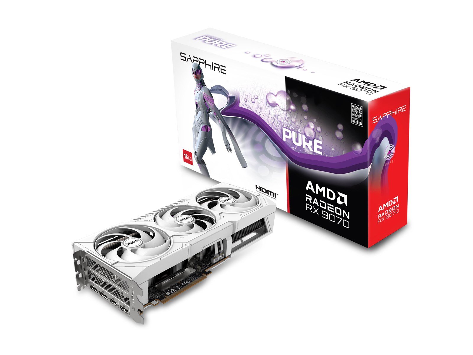 Sapphire Radeon RX 9070 Pure OC 16GB GDDR6