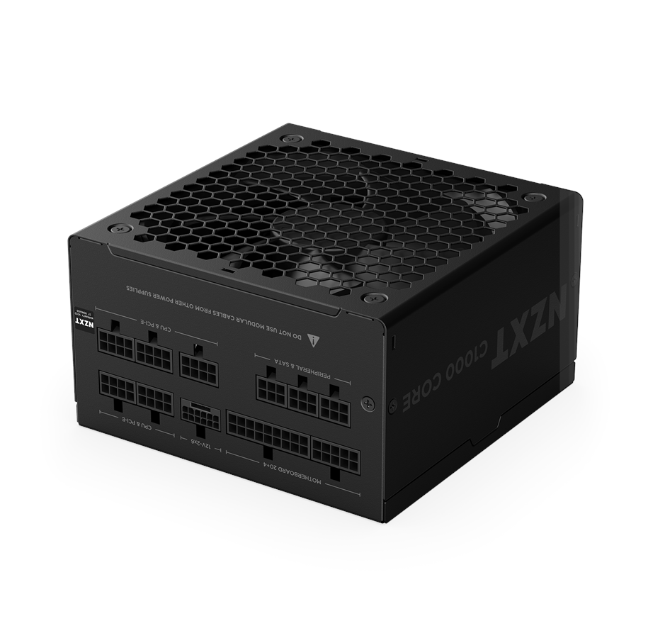 NZXT C1000 Core - 1000W, 80 PLUS Gold, ATX 3.1, 12V-2x6, støjsvag